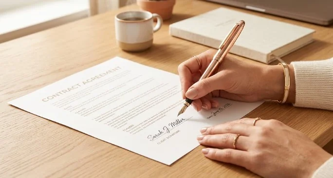 Assinar o primeiro contrato